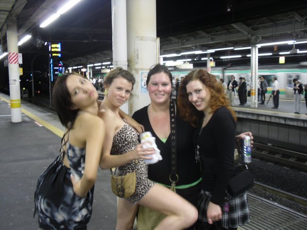 Effia, Staci, Me and Lita at the train