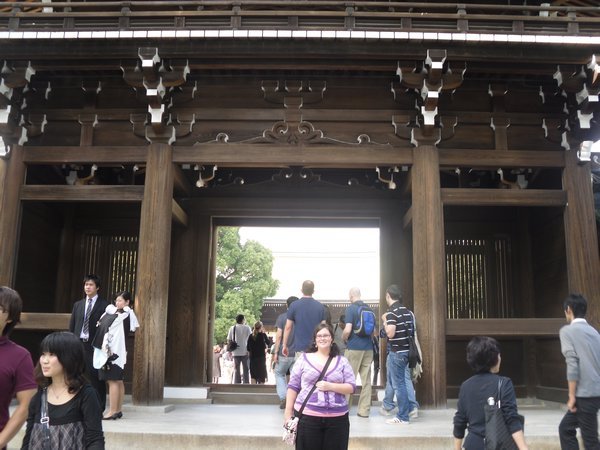 Me under last gate into Meiji Jingu
