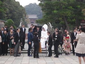 Wedding at the shrine