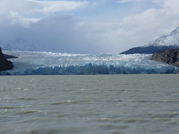 A small part of the glacier wall
