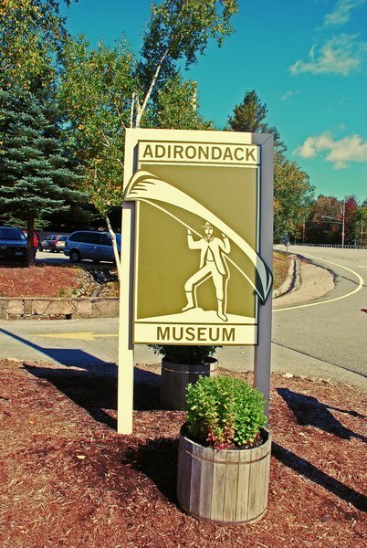 Adirondack Museum sign