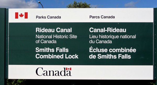 Smith Falls Rideau Canal sign