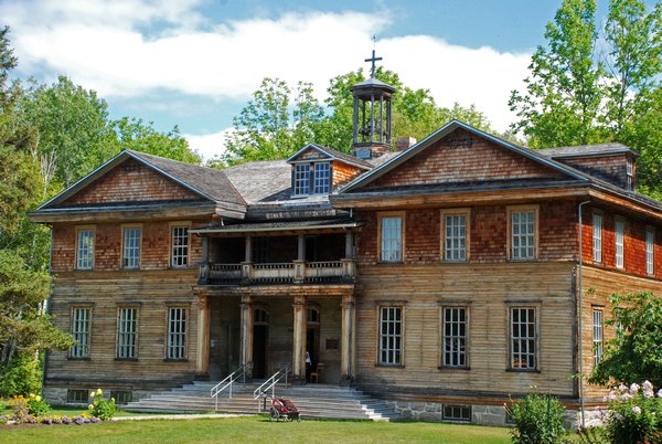 restored convent school at Val-Jalbert