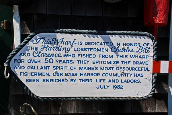 wharf placard