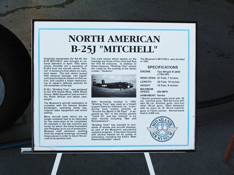 info about B25J Mitchell