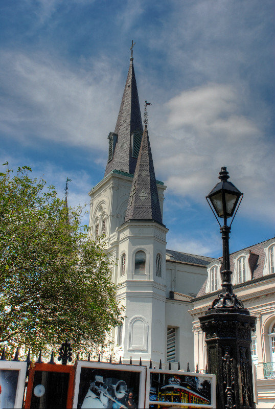 outside St. Louis Cathedral
