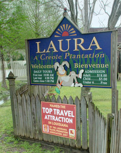 Laura Plantation sign