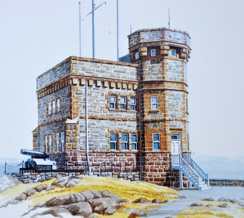 drawing of Cabot Tower