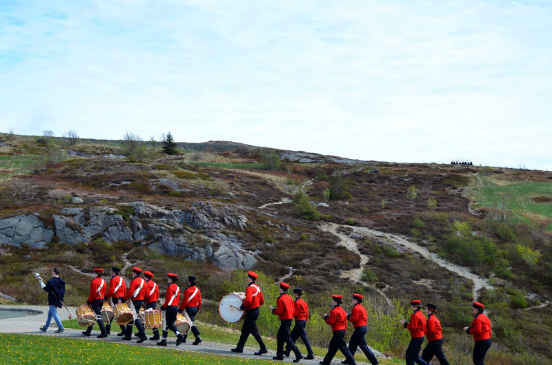 marching below Signal Hill