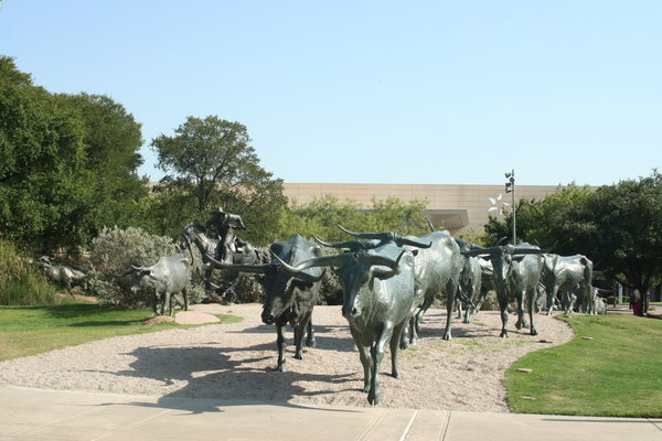 the 42 bronze bulls