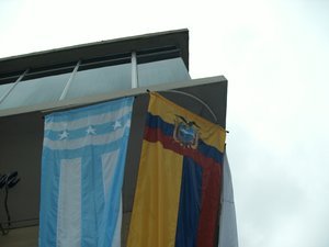 Banderas de Guayaquil y Ecuador