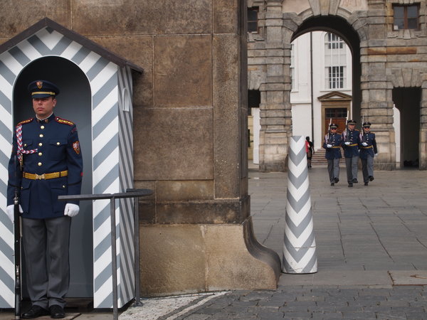 changing of the guard at the Palace