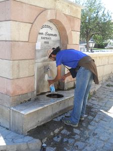 public fountain in Urgup
