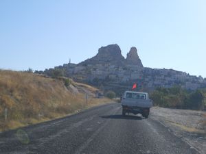 on the road to Uchisar