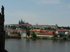 Prague castle from Charles bridge