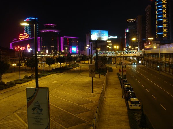 The town at night