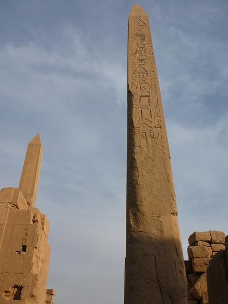 Twin obelisks