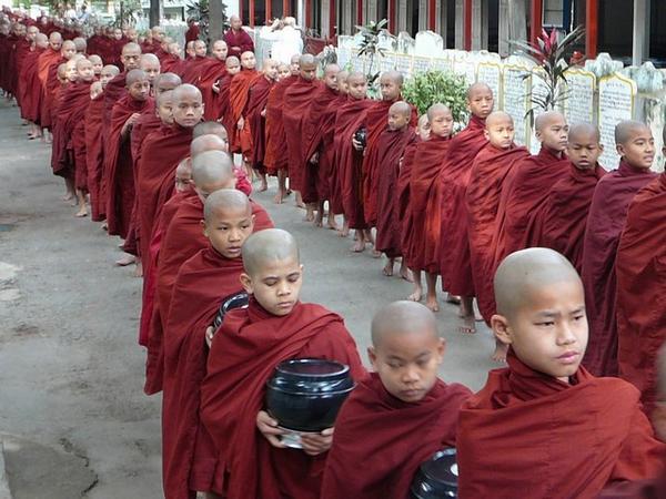 Monk procession