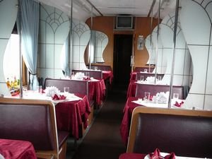 Swanky Russian dining car