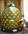 random pineapple drink stand