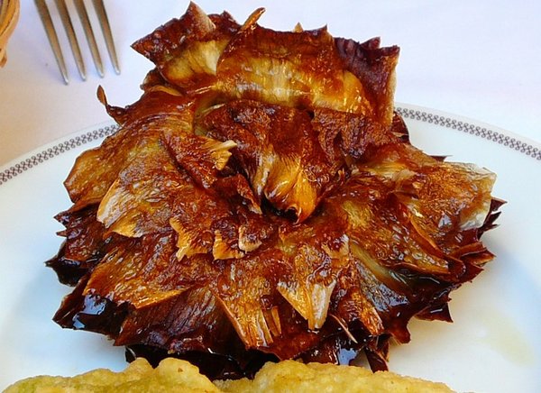 fried artichoke jewish style