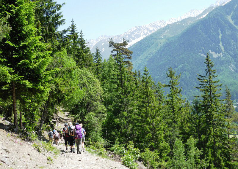 day 1 - start of Tour du Mont Blanc 