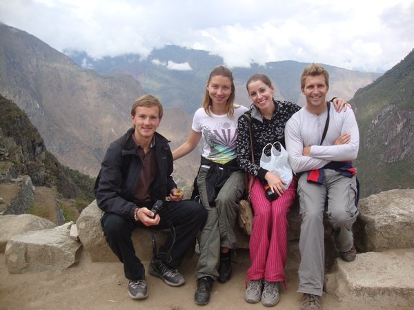 On Machu Picchu with Edgar and Eiva