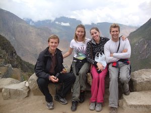 On Machu Picchu with Edgar and Eiva