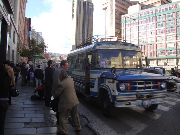 Typical La Paz bus