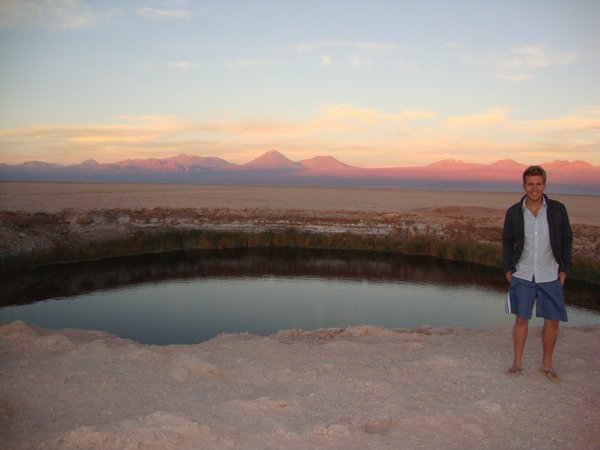 Sunset on the Salar de Atacama