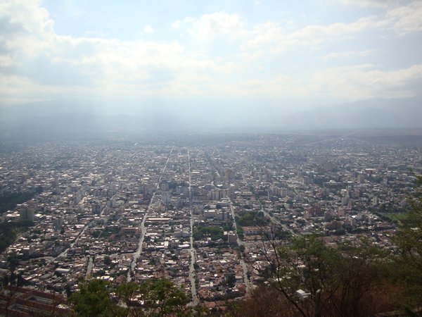 View of Salta from teleferico