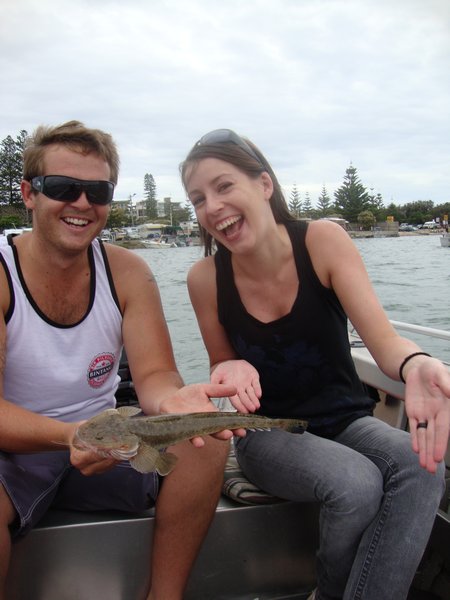 Deb and Troy with her impressive flathead