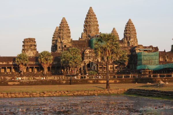 Sunset in Angkor Wat: West Gate