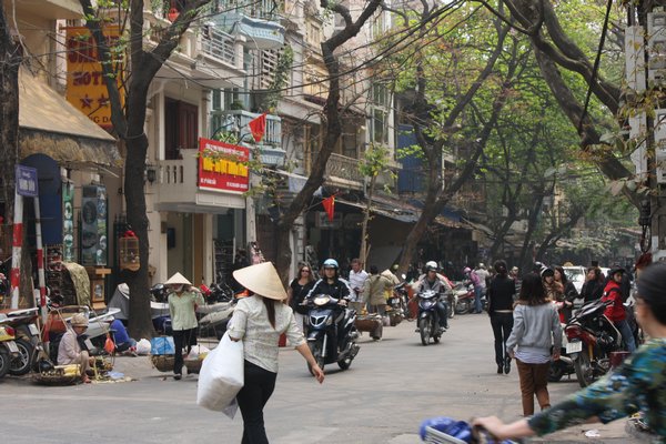 Street in the French Quarter,Hanoi