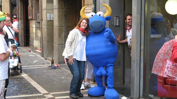 Collette with Blue bullock