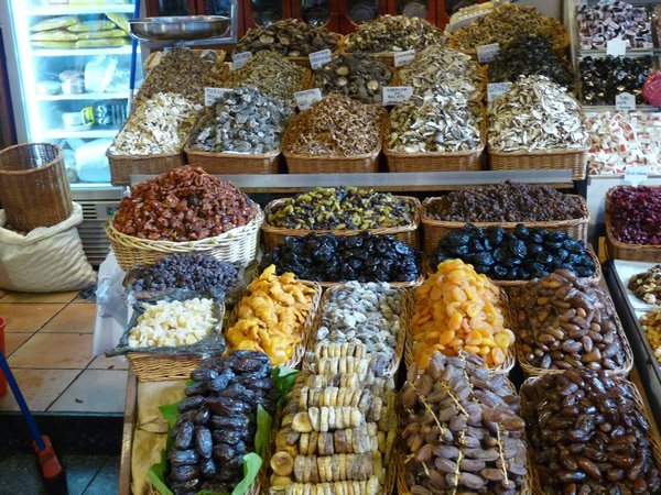Dried fruits of all sorts