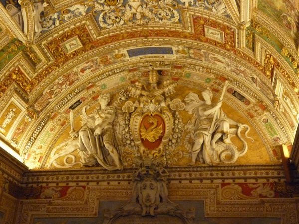 Murals in rooms preceeding Sistine Chapel