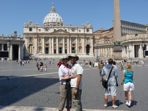 Mark and Angel in Vatican Square