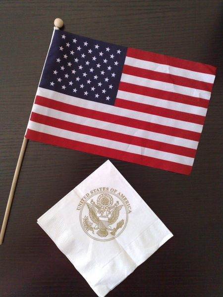 Flag and napkin