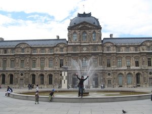 our first sight of the Louvre