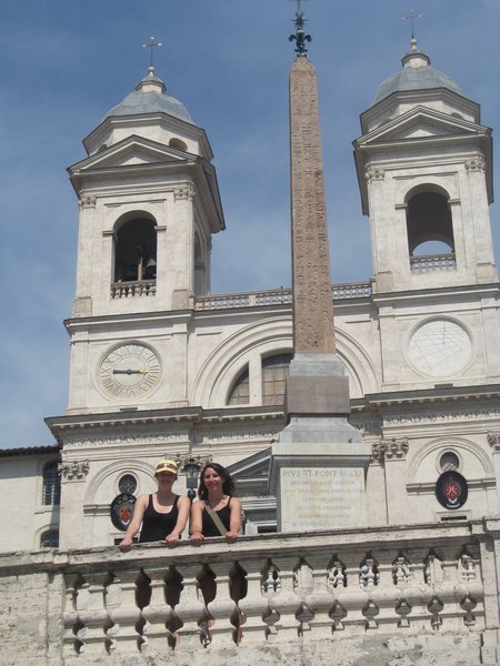 The top of the Spanish Steps