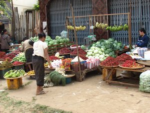 Markt, Pause irgendwo auf dem Bolaven-Plateau