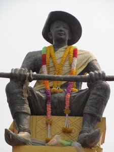Die Statue von Koenig Setthathirath 