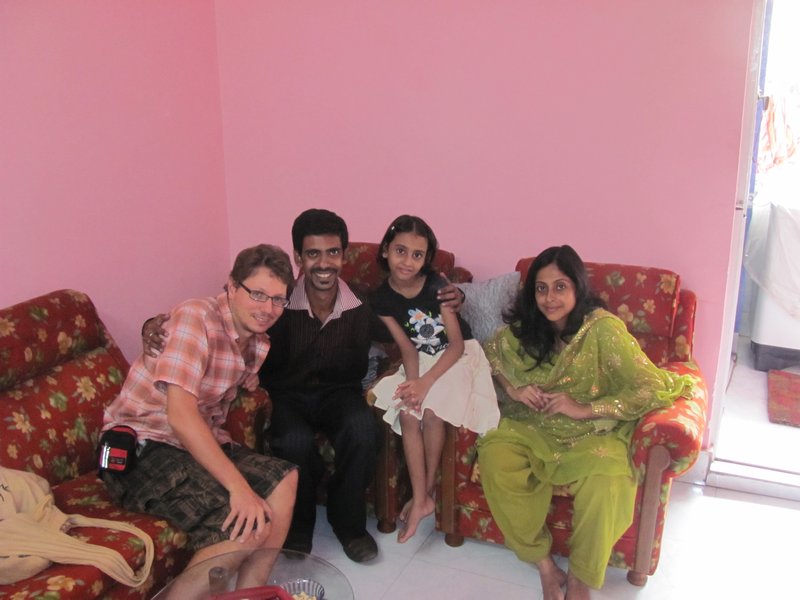Ich mit Rupak, seiner Nichte und seiner Schwester