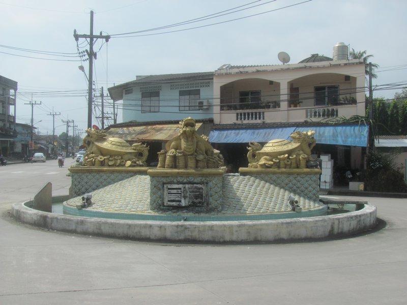 Kreisverkehr in Ranong