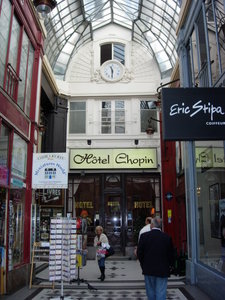Hotel Chopin at end of Passage Jouffroy 