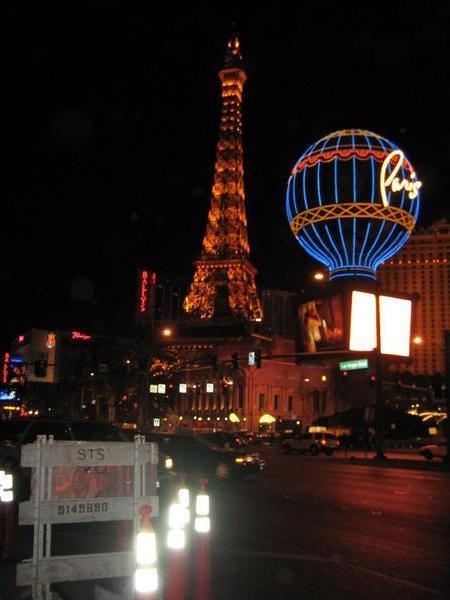 that would be the Eiffel Tower, of the Paris casino on the Strip