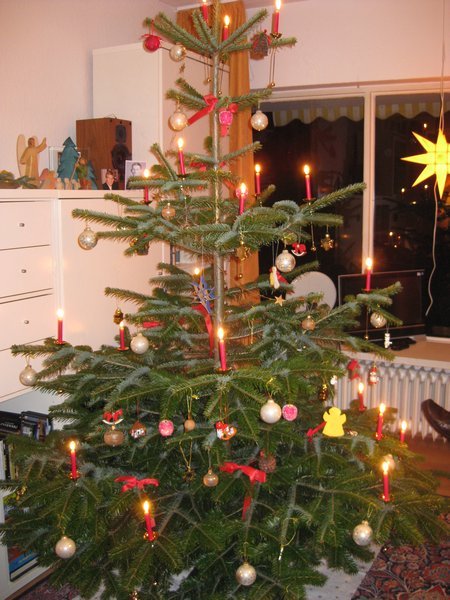 Christmas Tree with Candles