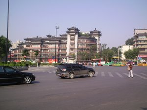 The square near the hostel in XiÂ´an