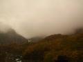 Changbai Shan's waterfall in the fog